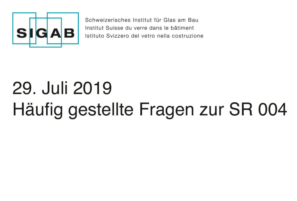 FAQ zur SR 004