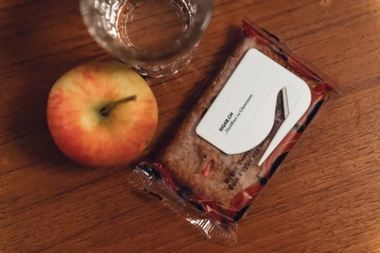Snacks des Glas-Termins